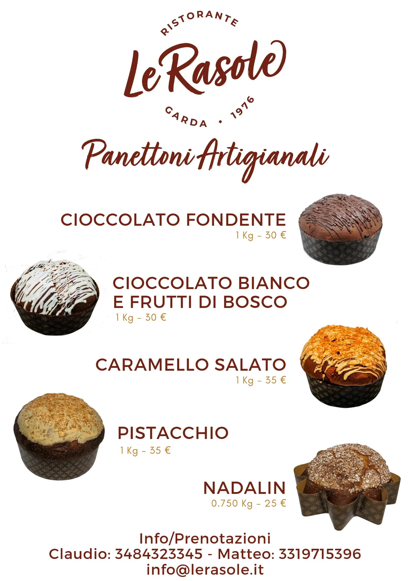 I nostri Panettoni Artigianali