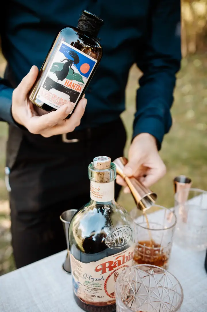Amari e distillati selezionati al Ristorante Le Rasole