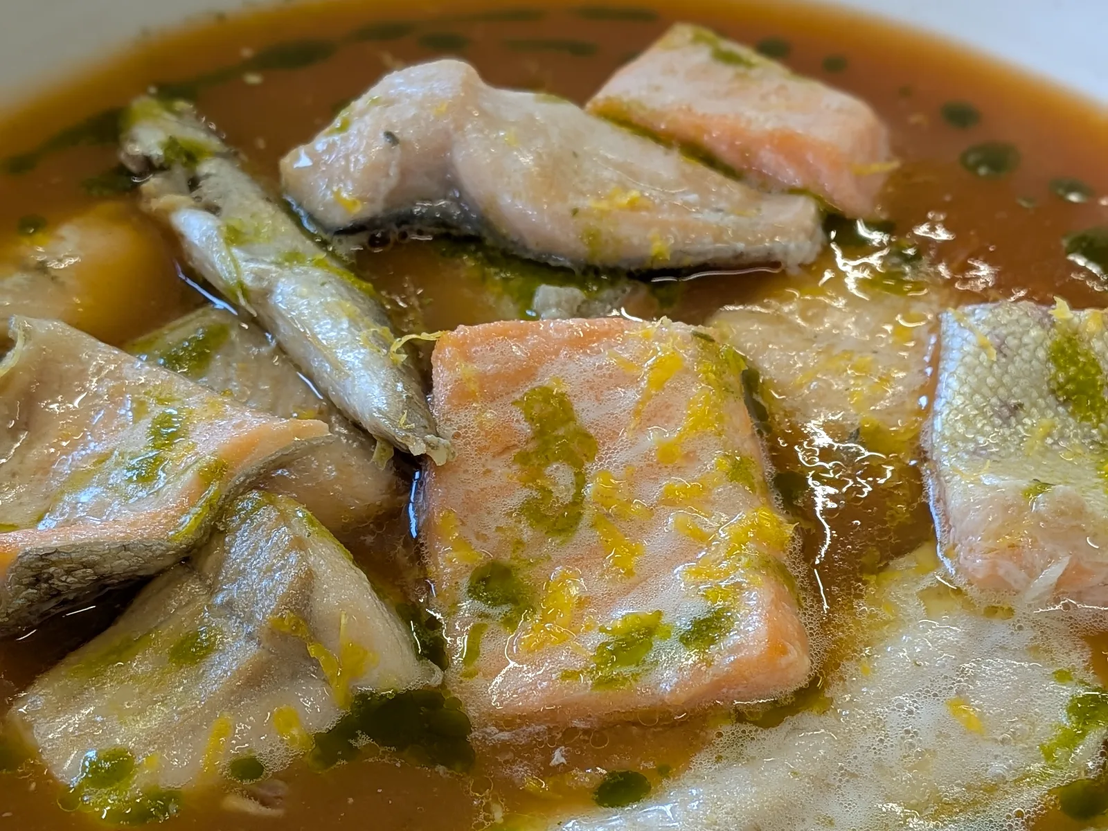 Zuppetta Tiepida di Pesce del Garda
