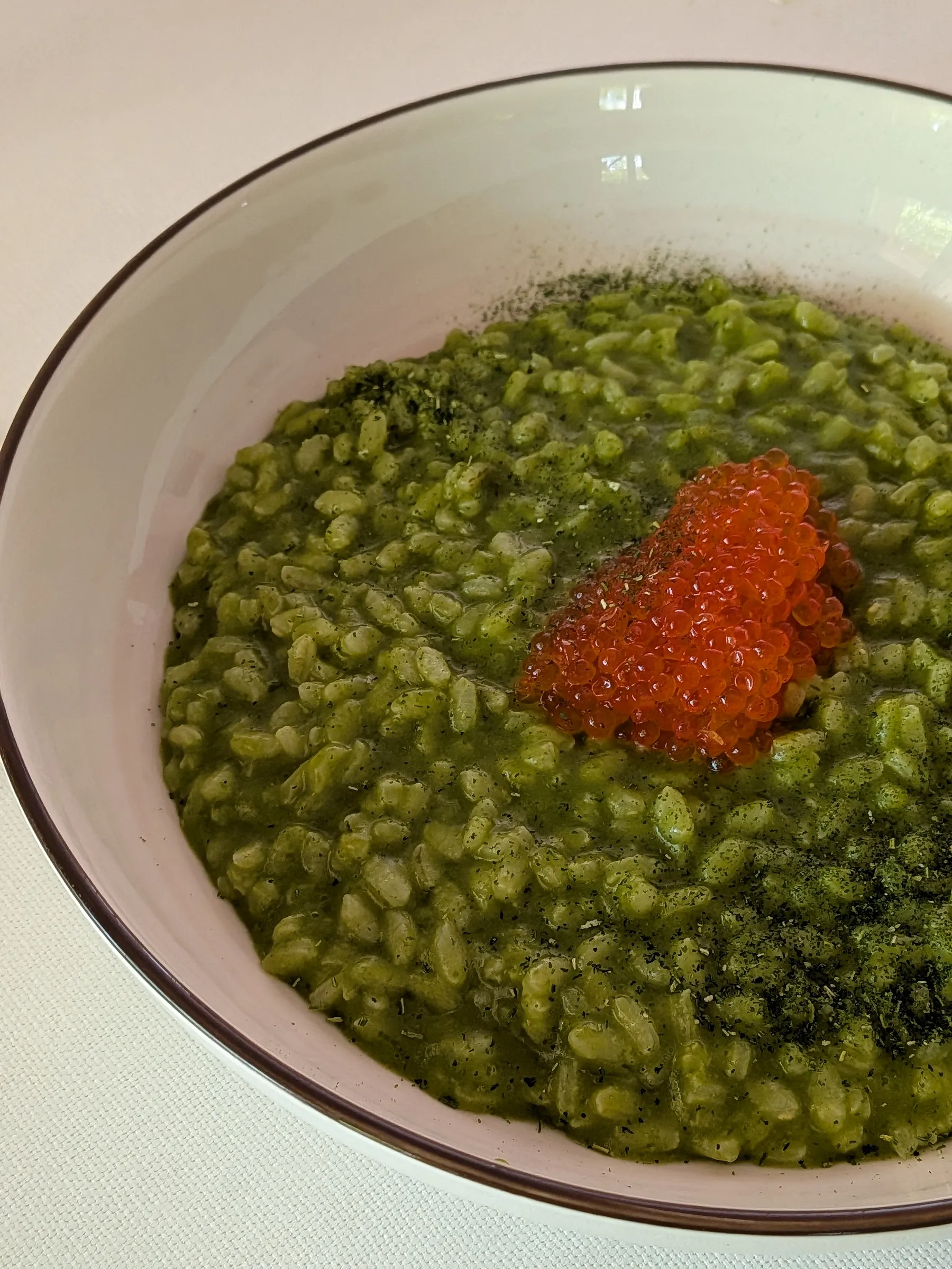 Risotto Aglio Orsino e Trota