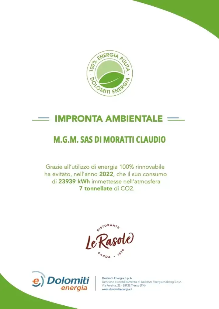 Together with Dolomiti Energia for CO2 Reduction