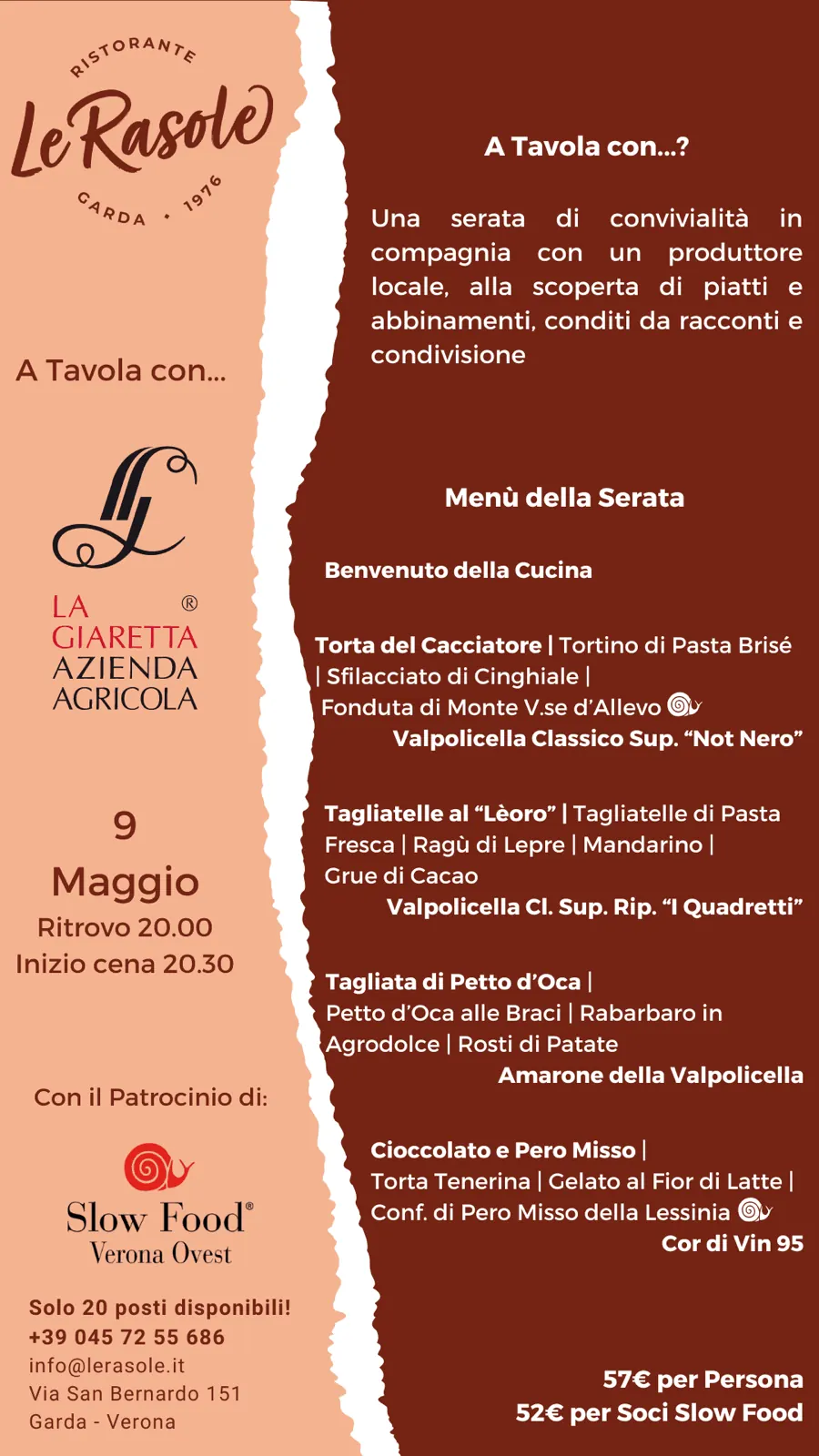 Locandina evento A Tavola Con