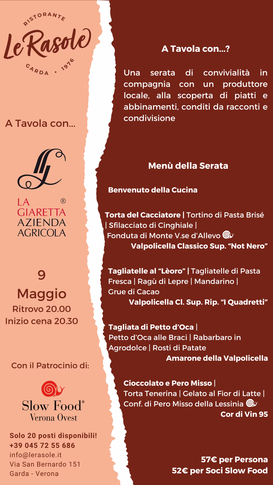 Locandina A Tavola Con La Giaretta